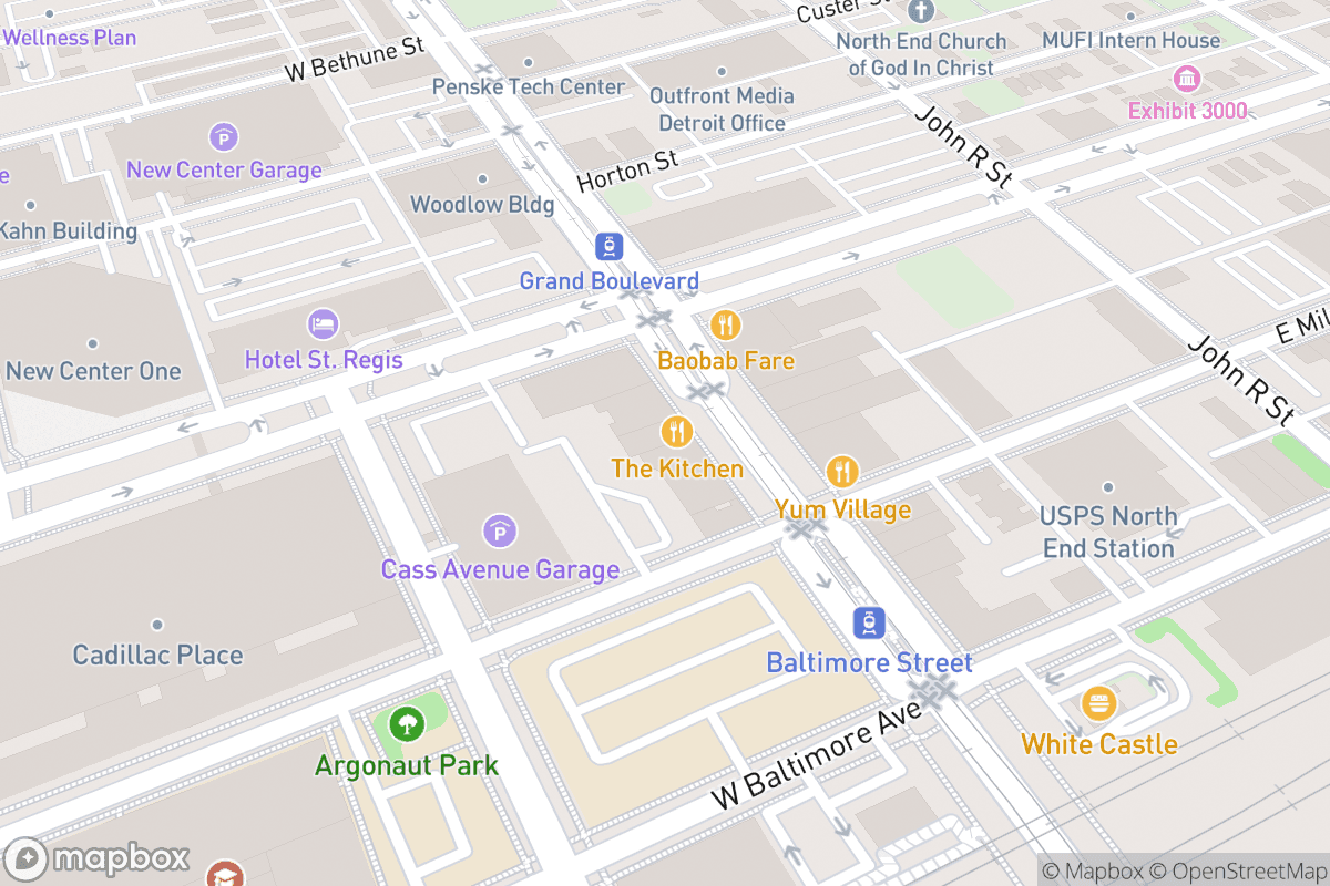 Map of The Comedy Bar - Detroit