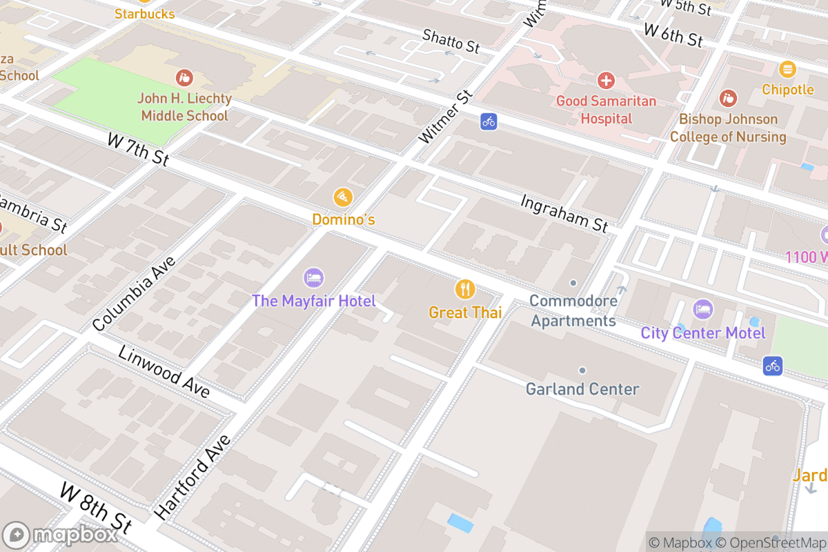 Map of Teragram Ballroom