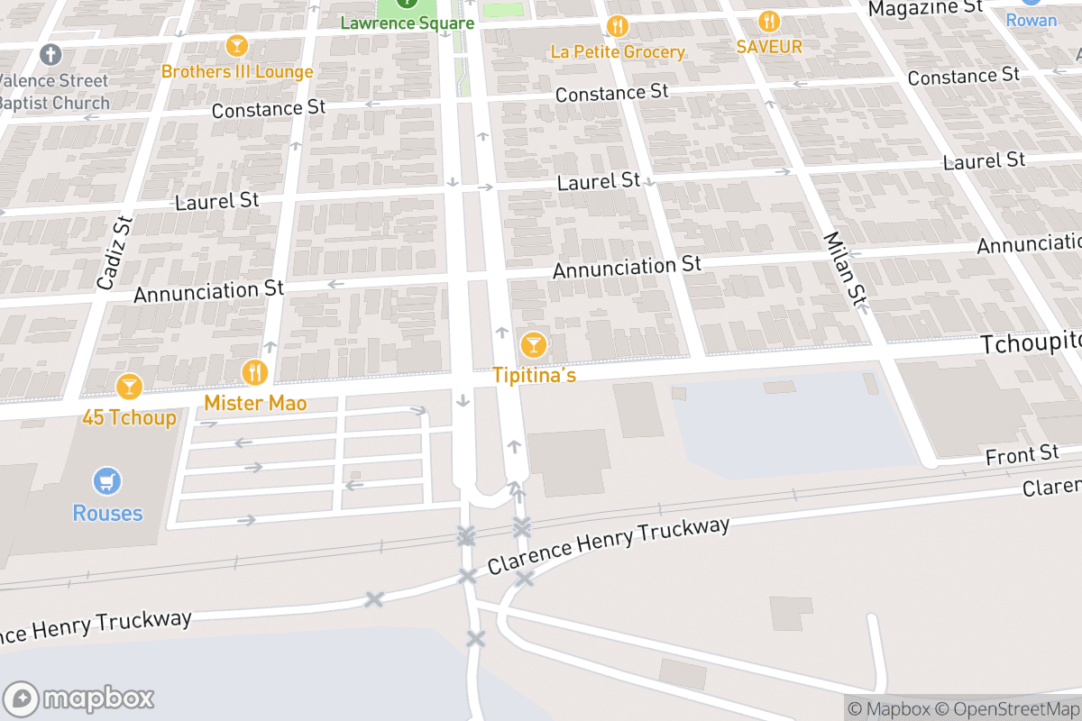 Map of Tipitina's