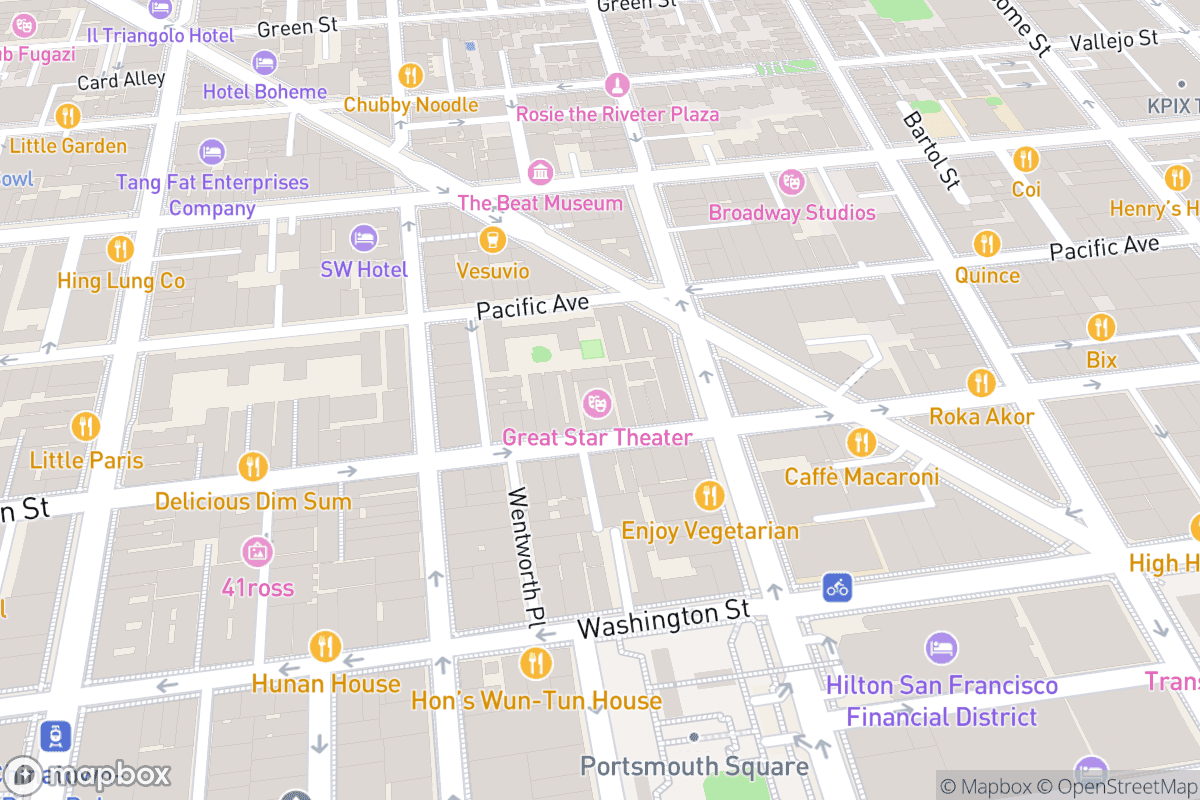 Map of The Great Star Theater