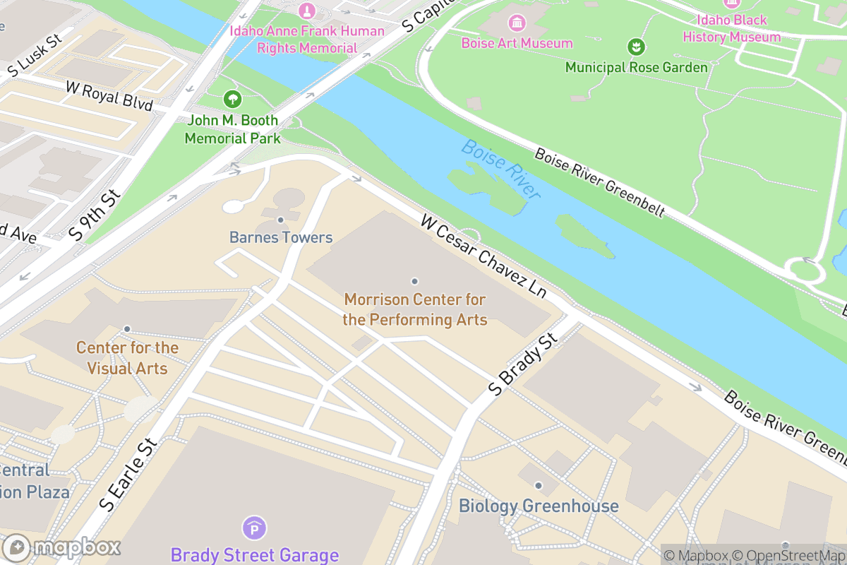 Map of Morrison Center for the Performing Arts