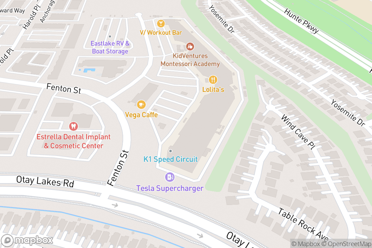 Map of The Search Bar & Restaurant