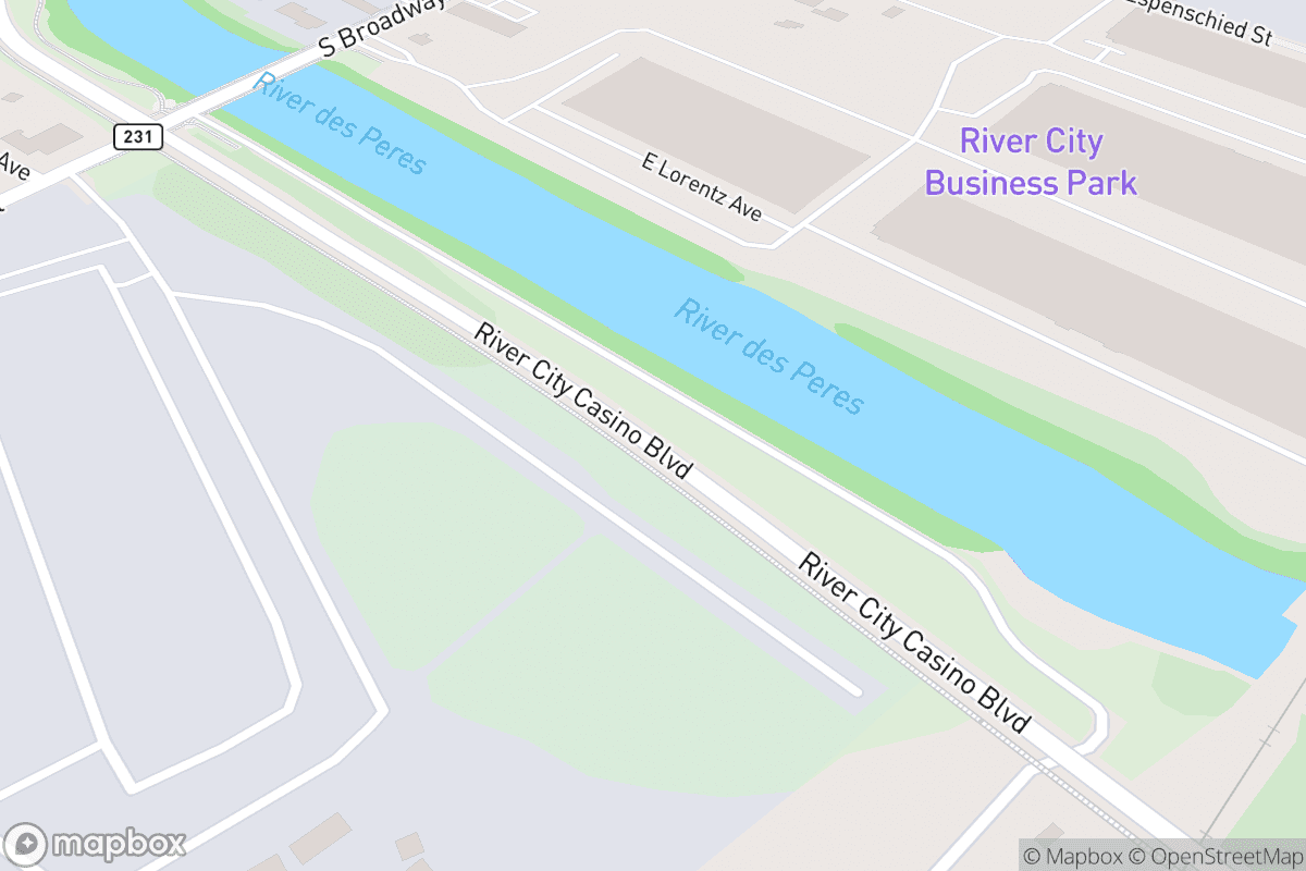 Map of River City Casino & Hotel