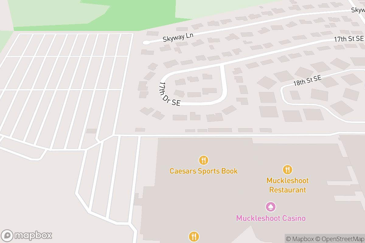 Map of Muckleshoot Casino Events Center