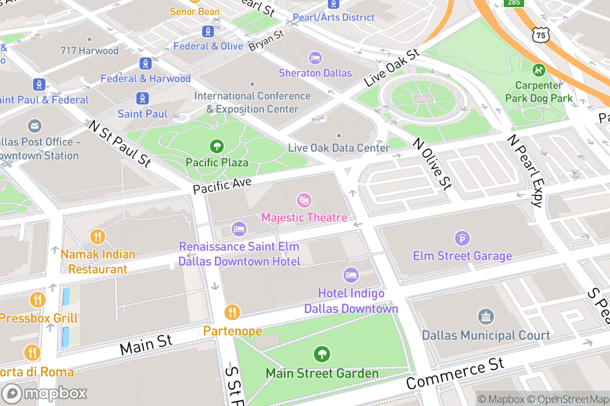 Map of Majestic Theatre