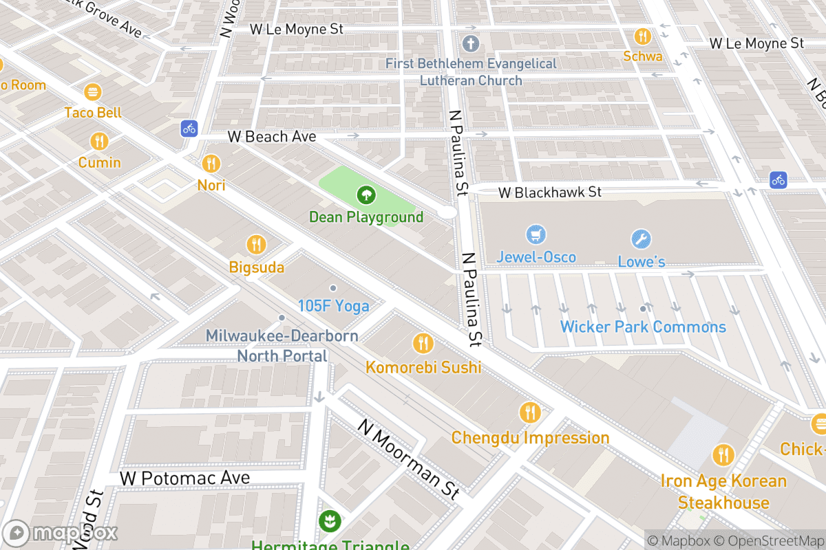 Map of The Den Theatre