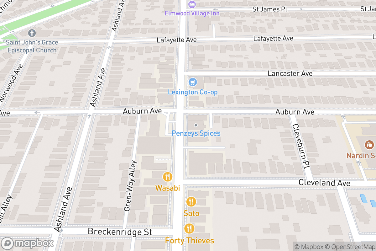 Map of Buffalo State Performing Arts Center