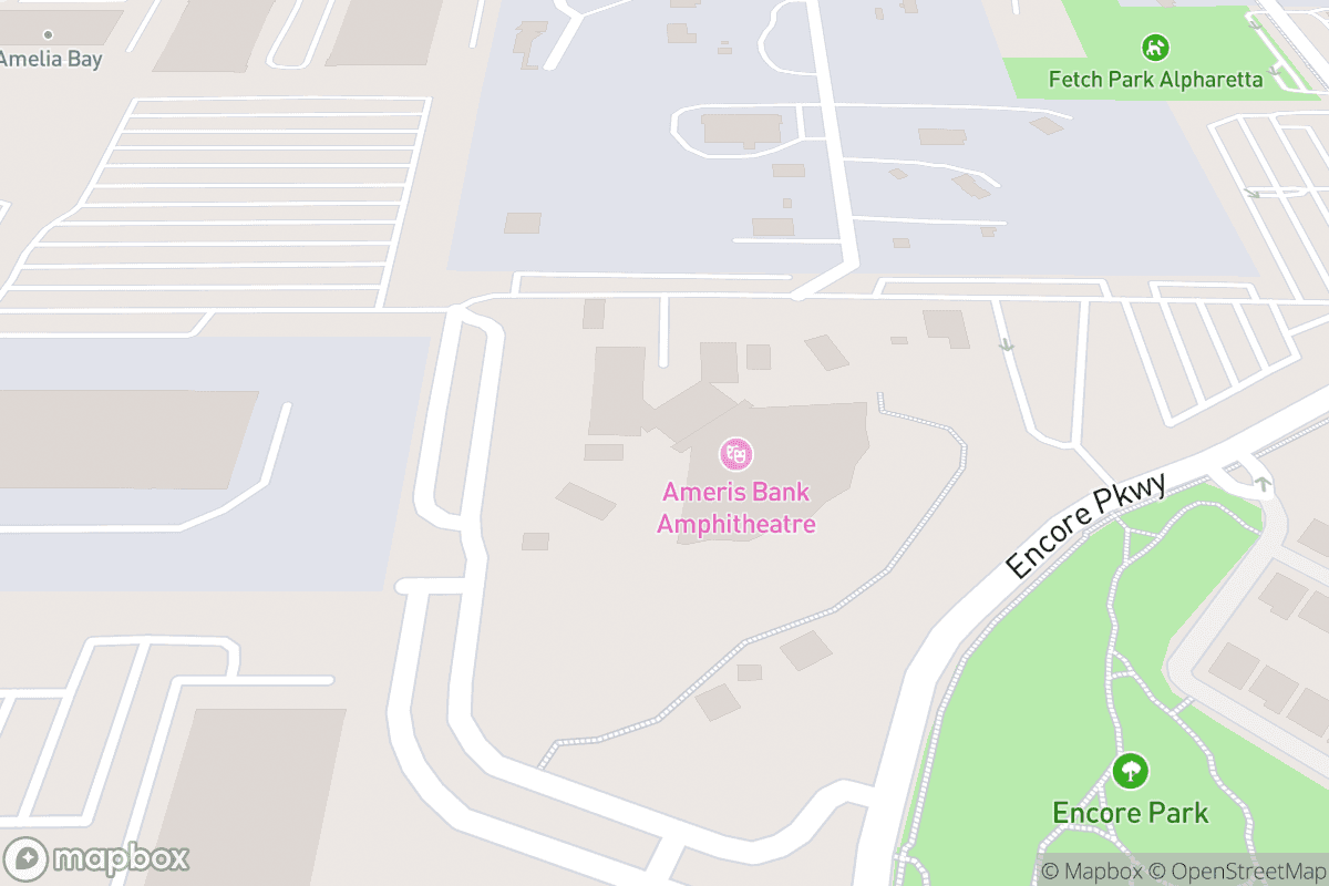 Map of Ameris Bank Amphitheatre