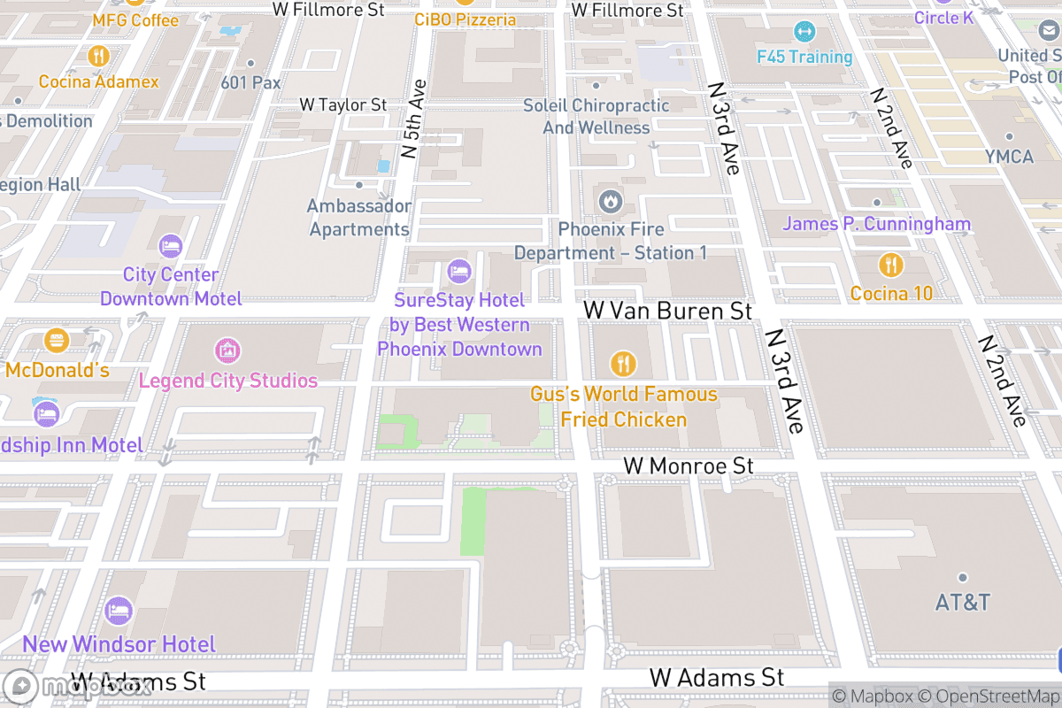 Map of The Van Buren