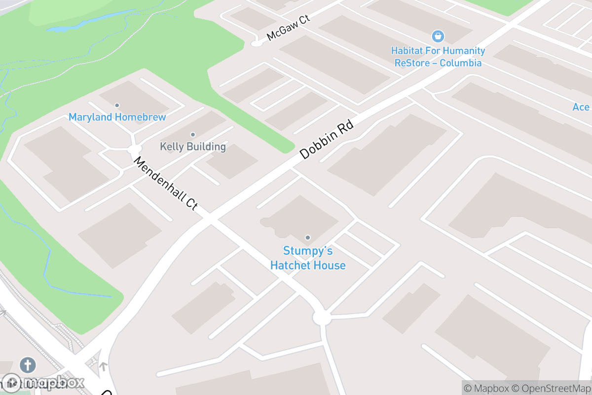 Map of Cushwa and Rad Pies Taproom