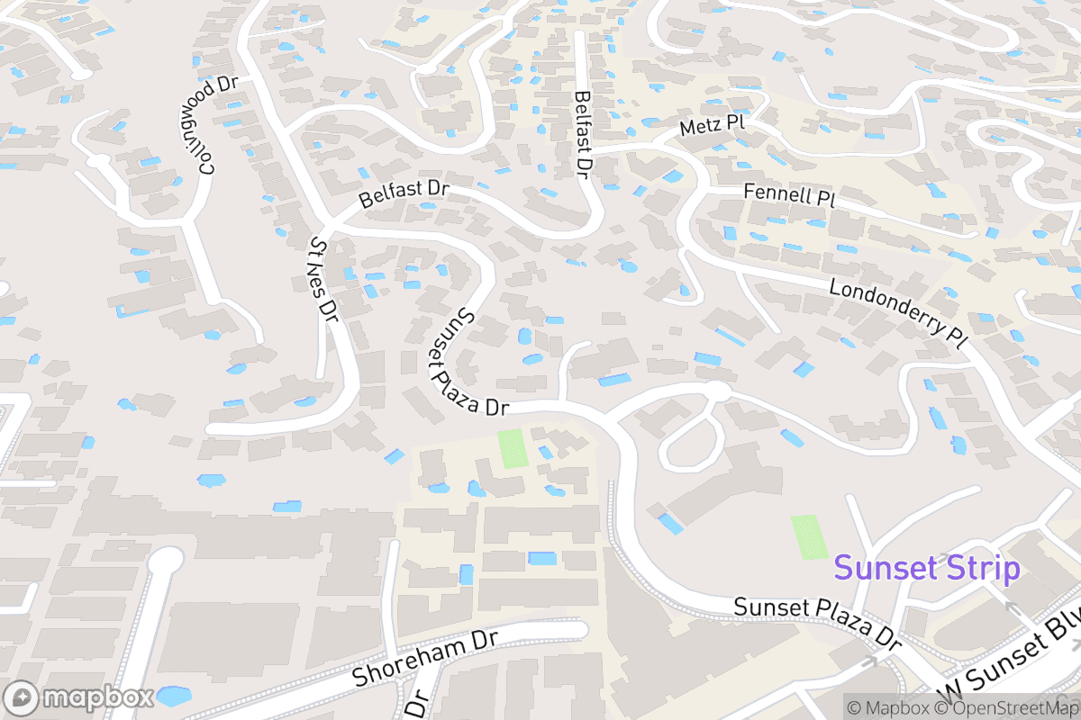 Map of Comedy Store - Los Angeles