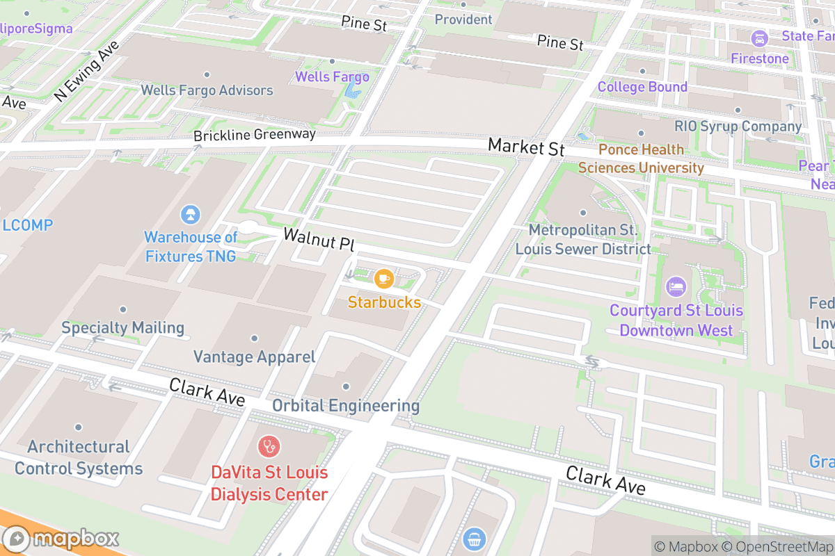 Map of Fabulous Fox Theatre - St. Louis