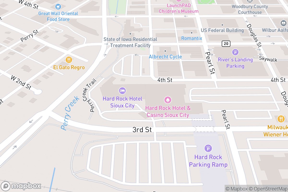 Map of Anthem - Hard Rock Hotel & Casino Sioux City