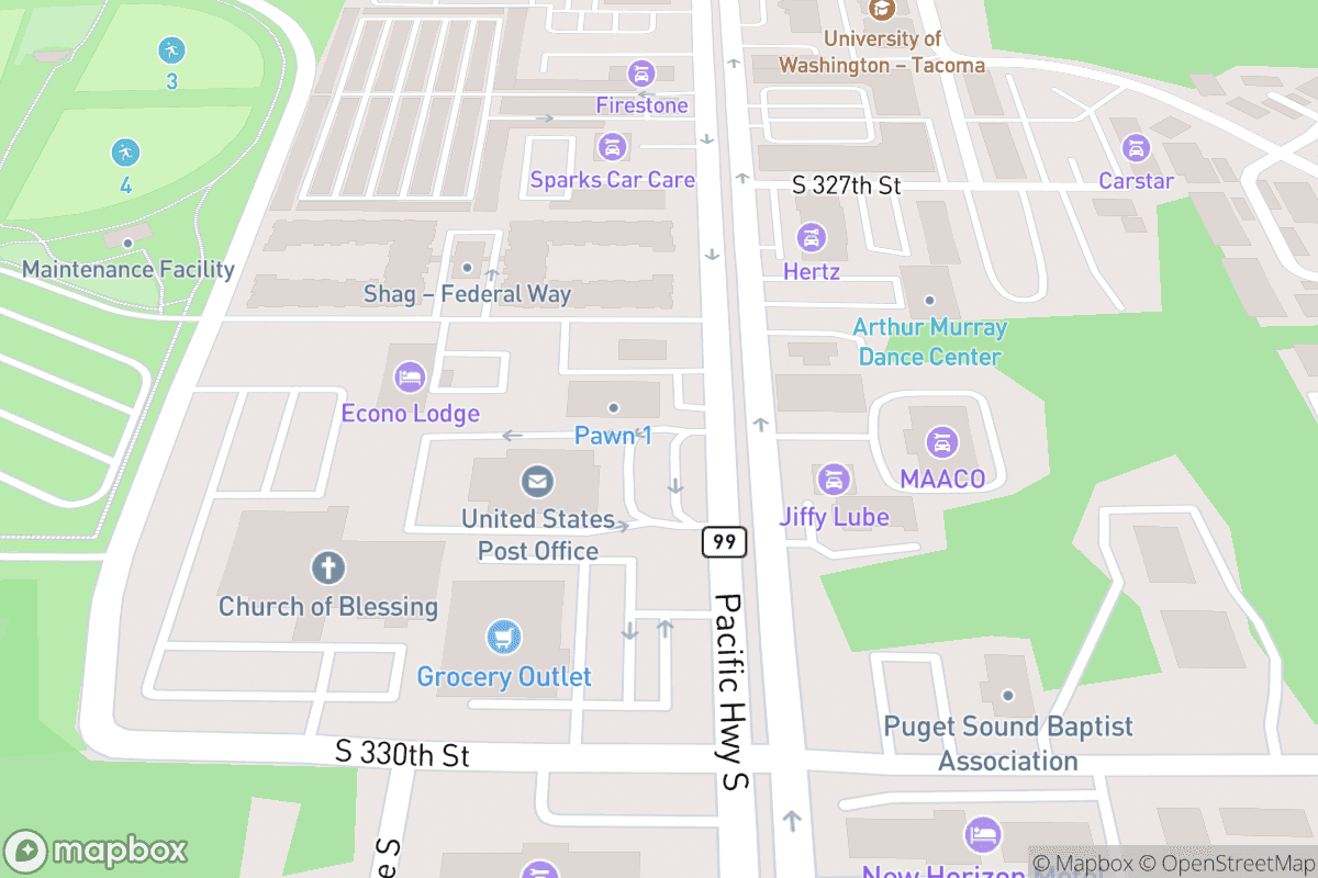 Map of Federal Way PAEC