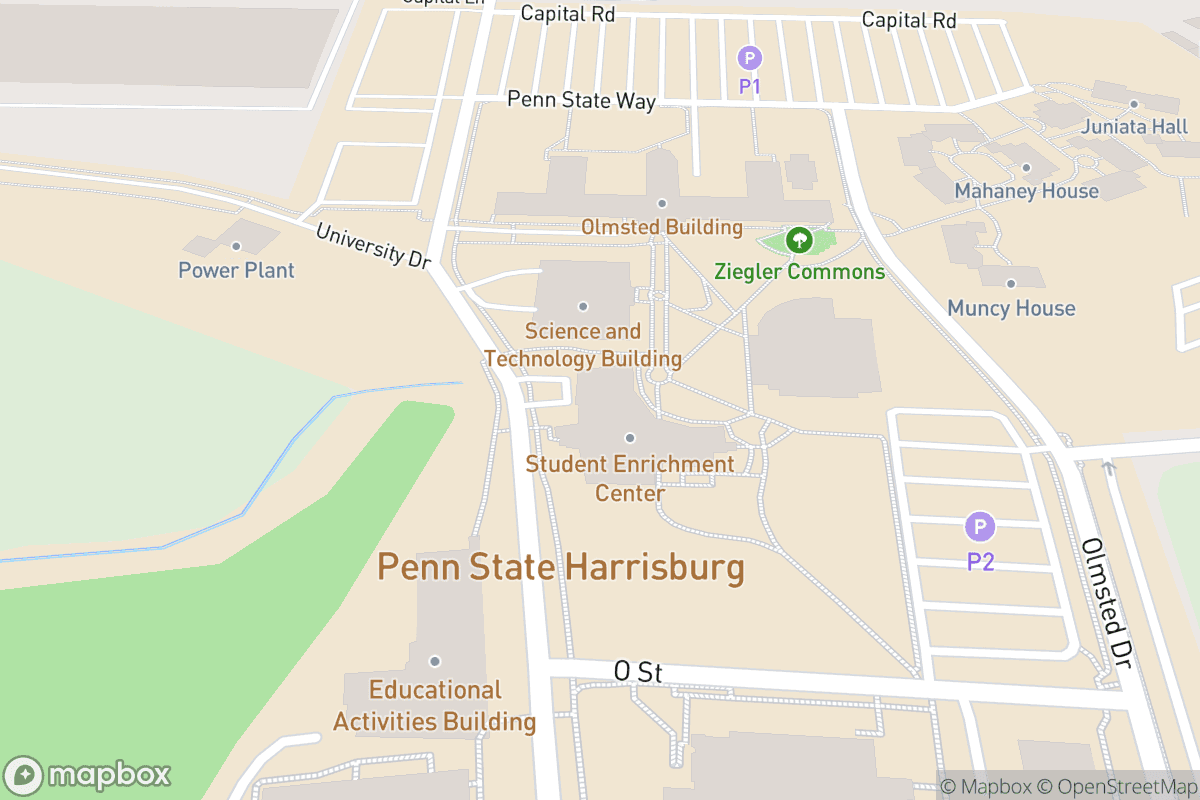 Map of Kulkarni Theatre at Penn State Harrisburg