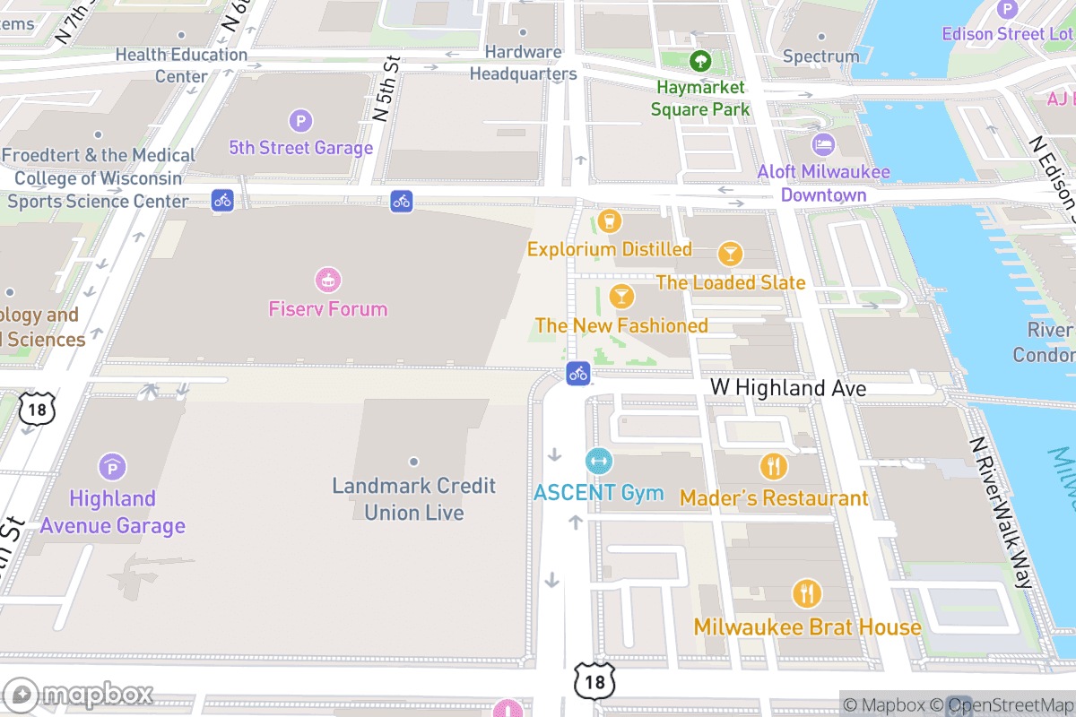 Map of Landmark Credit Union Live