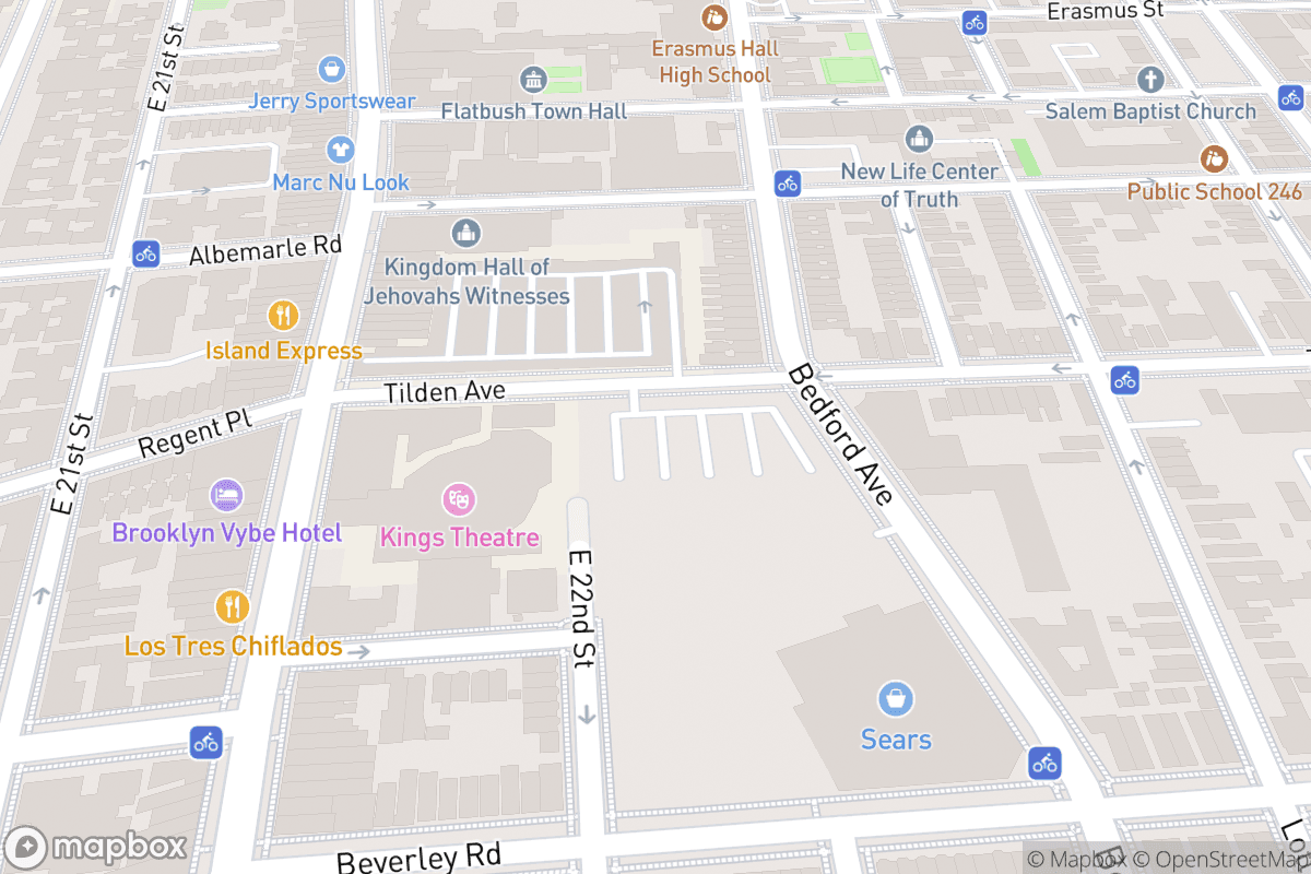 Map of Kings Theatre