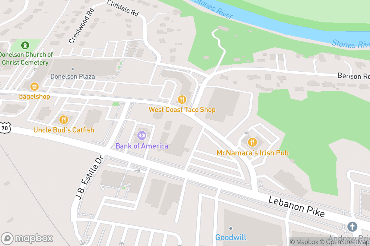 Map of Grand Ole Opry House