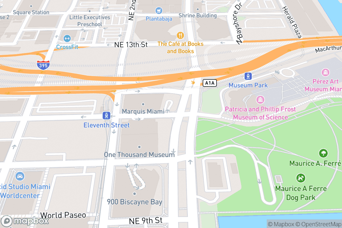 Map of Knight Concert Hall-Adrienne Arsht PAC
