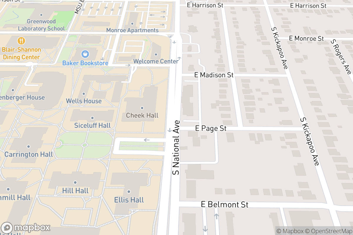 Map of Great Southern Bank Arena