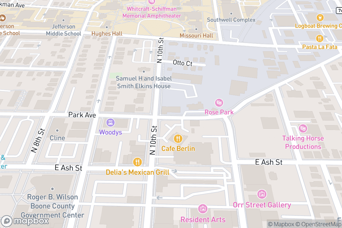 Map of Rose Music Hall