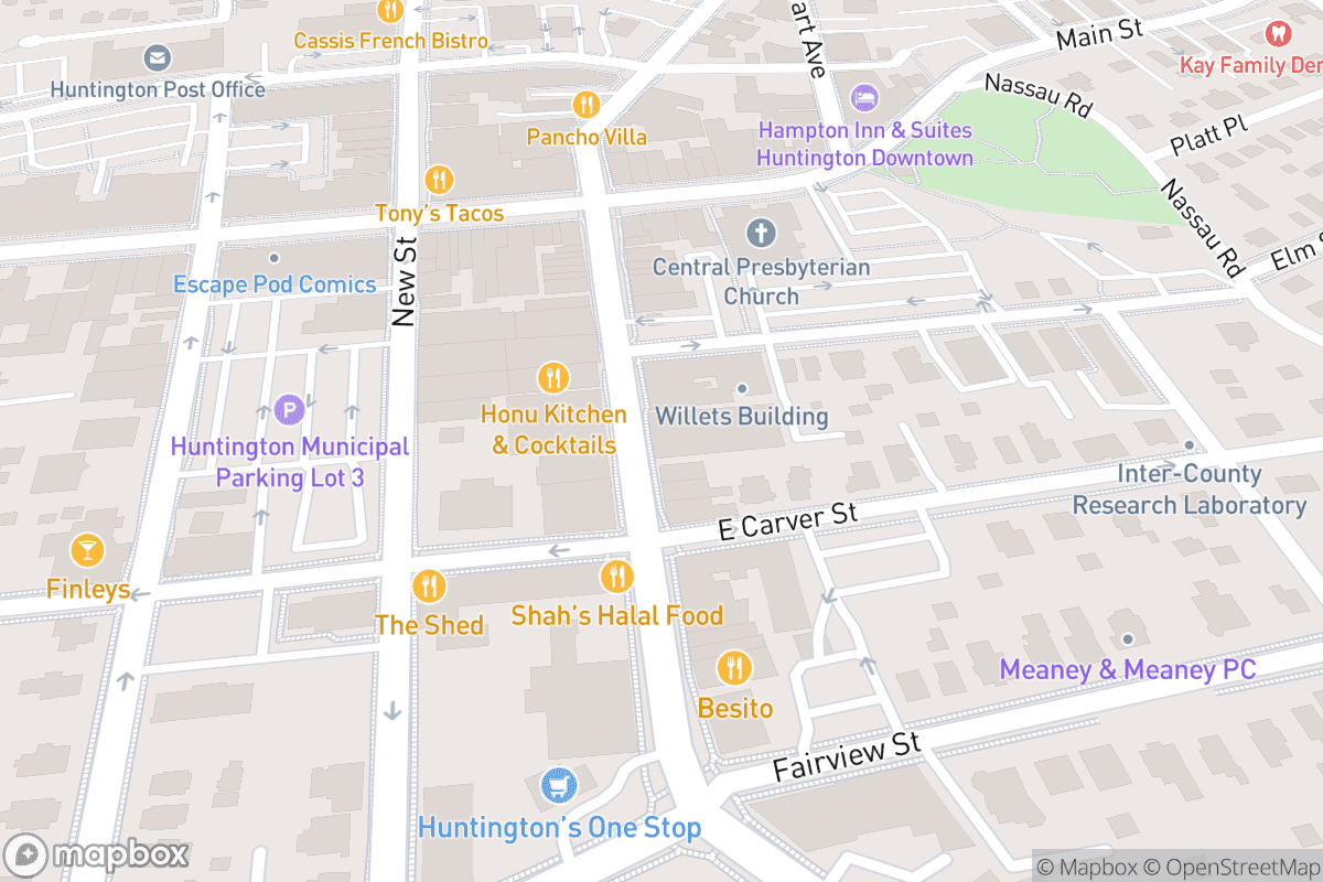 Map of The Paramount in concert with Northwell