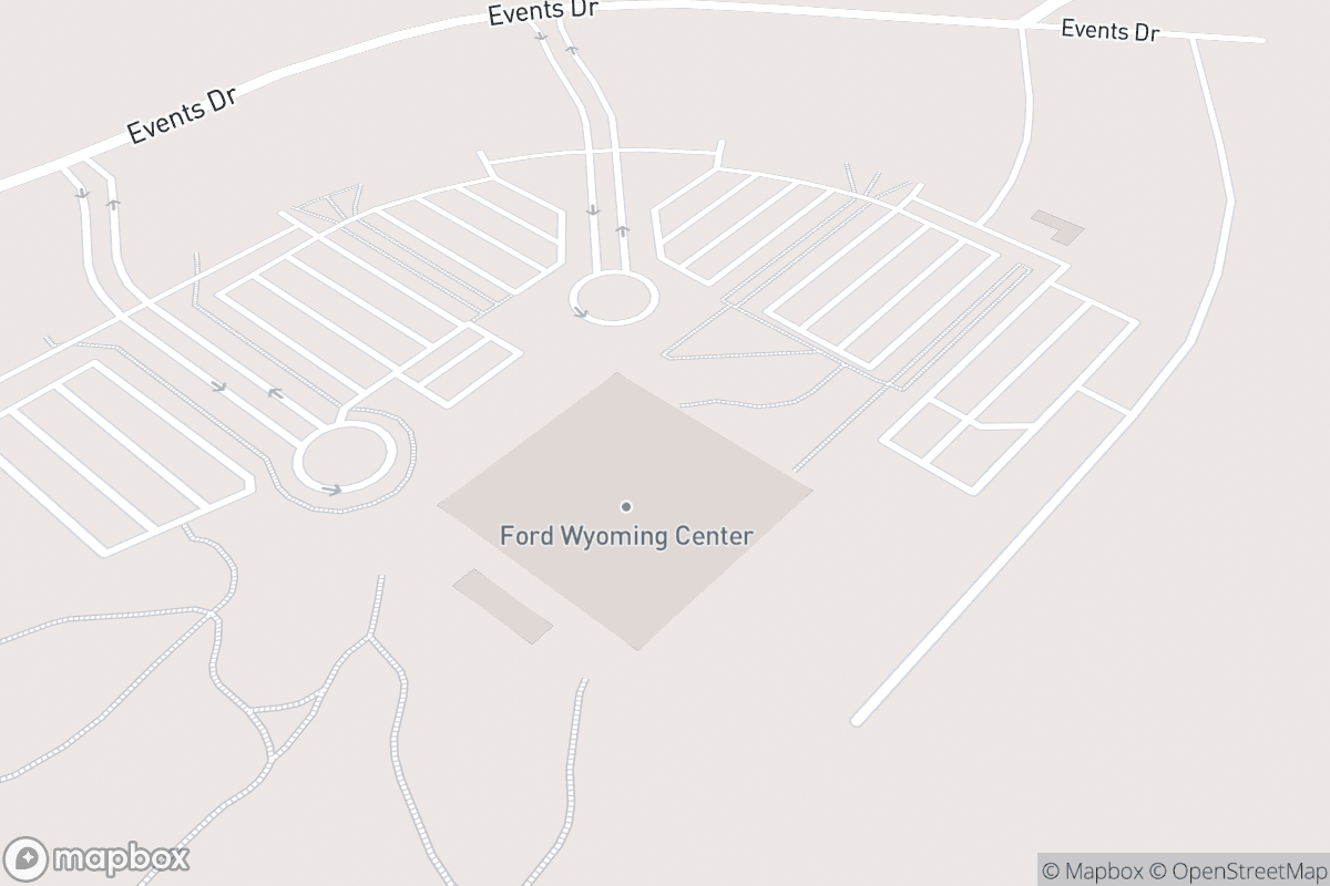 Map of Ford Wyoming Center
