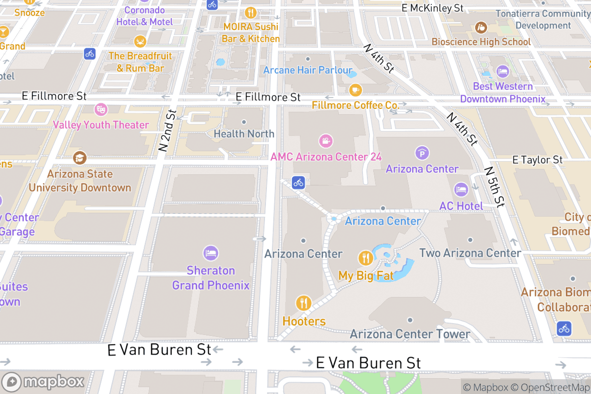 Map of Herberger Theater Center