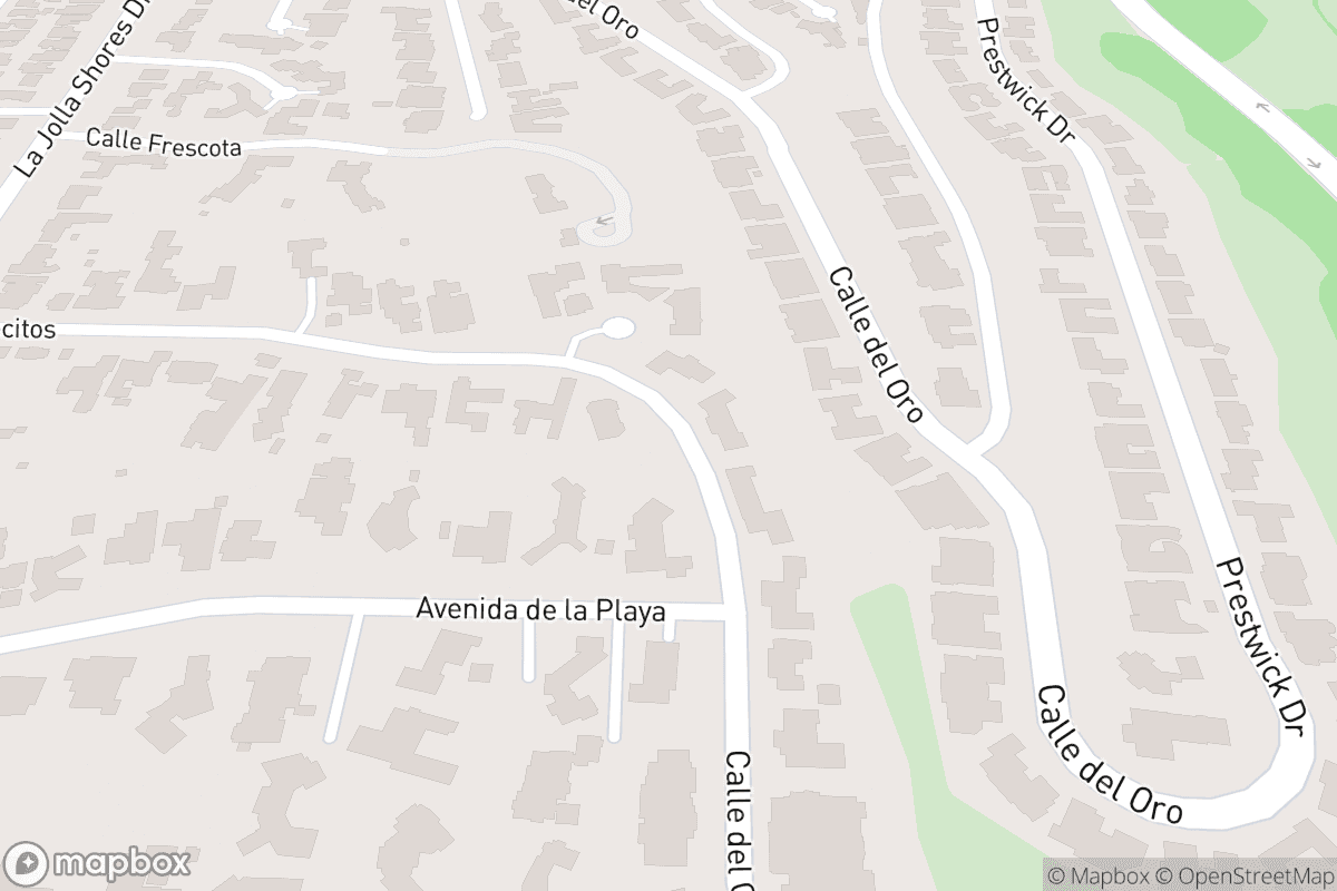 Map of Comedy Store - La Jolla