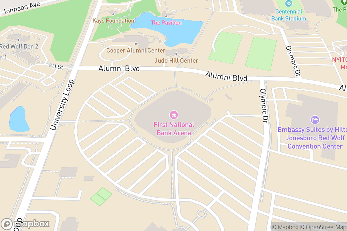 Map of Mainstage Theatre 