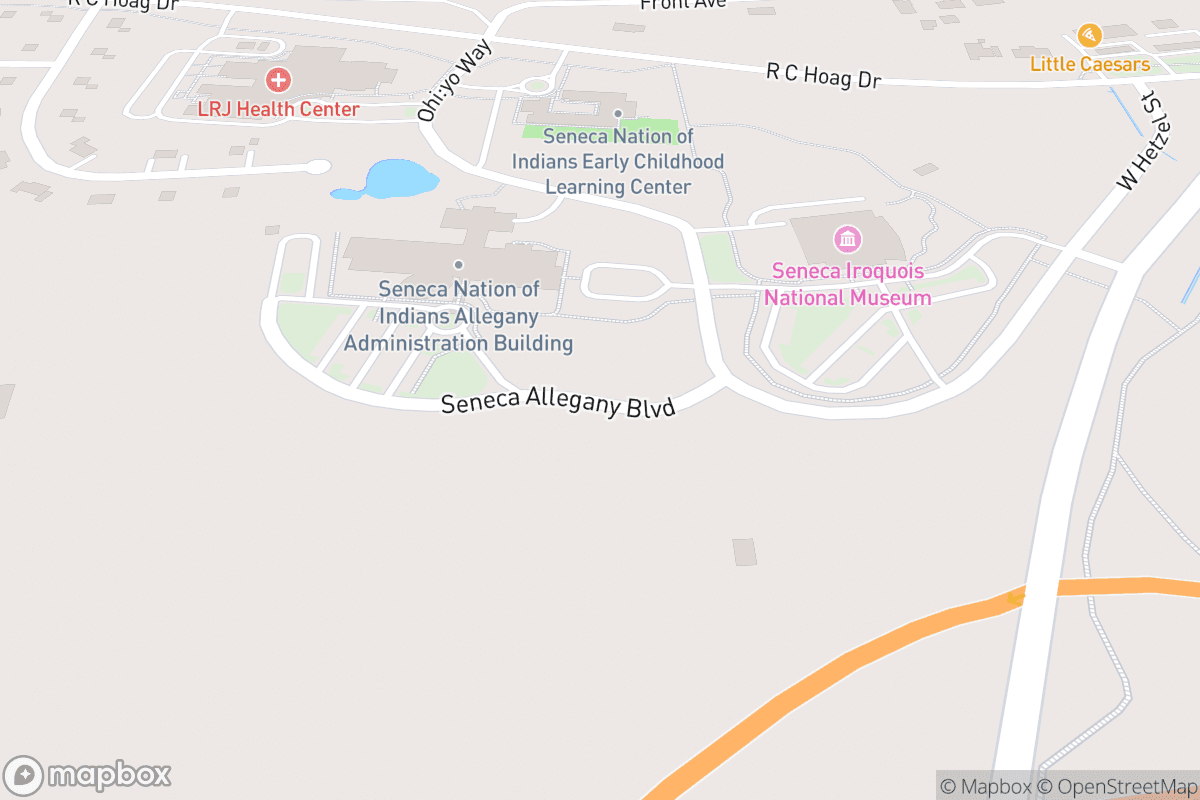 Map of Seneca Allegany Resort & Casino Event Center