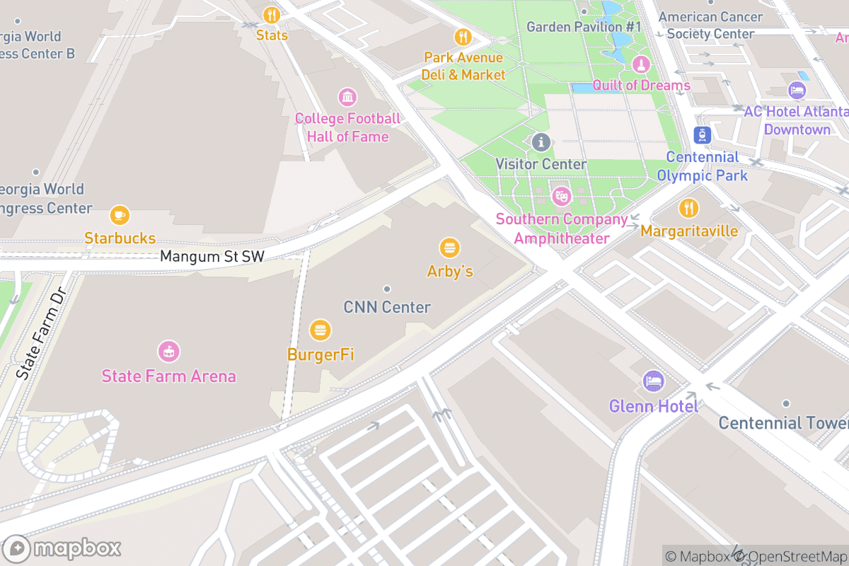 Map of State Farm Arena