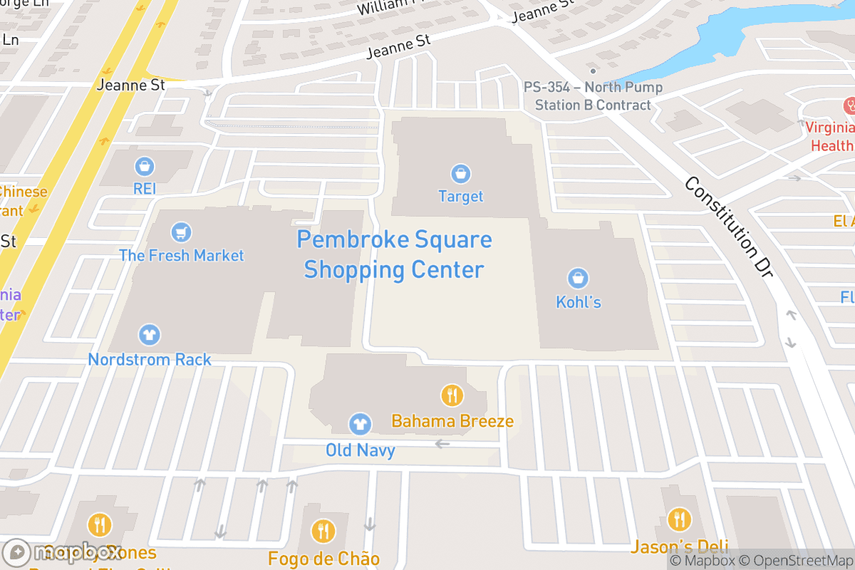 Map of Funny Bone (Virginia Beach)