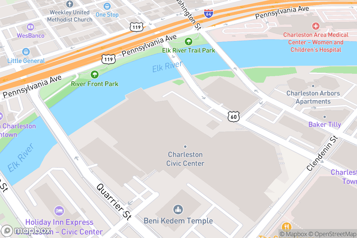 Map of Charleston Theater