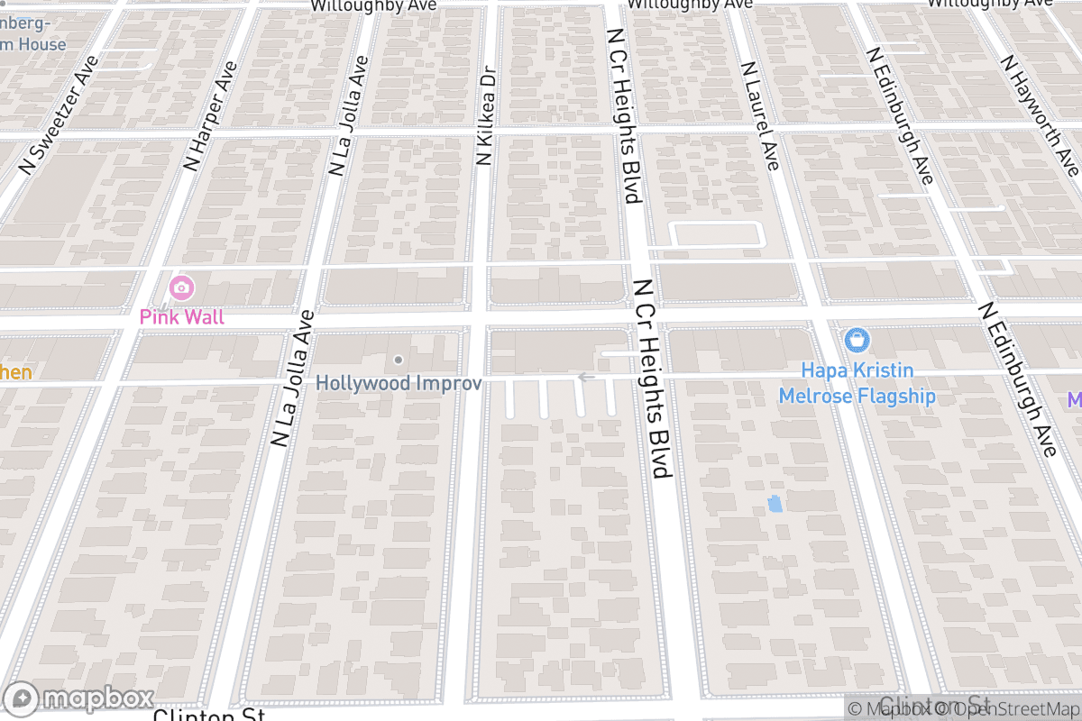 Map of Hollywood Improv (The Main Room) 