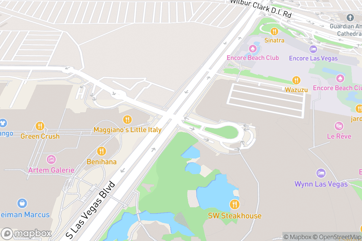 Map of Encore Theater at Wynn Las Vegas