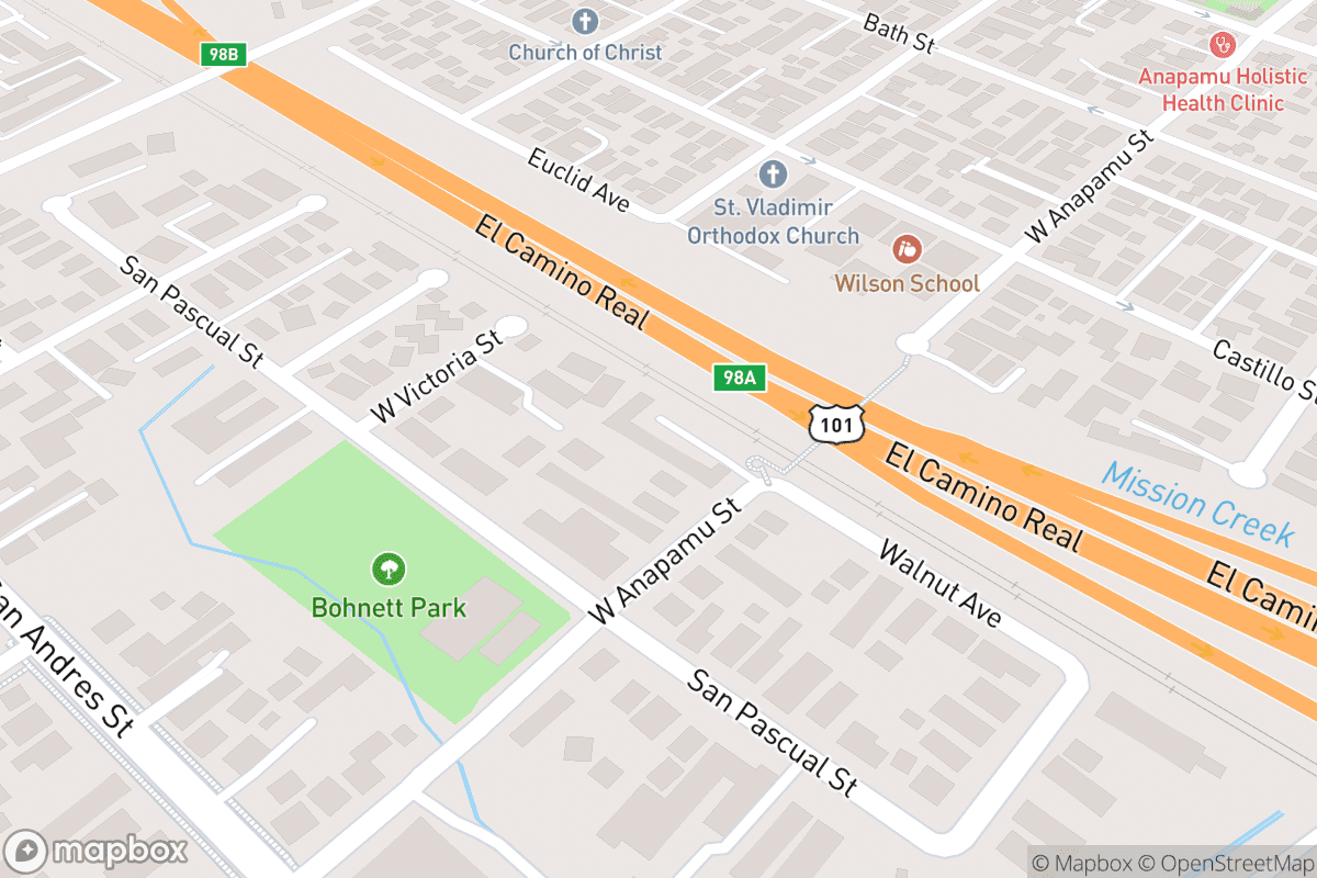 Map of Arlington Theatre