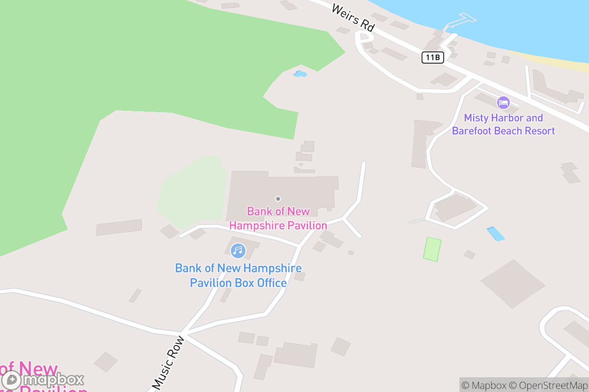 Map of BankNH Pavilion