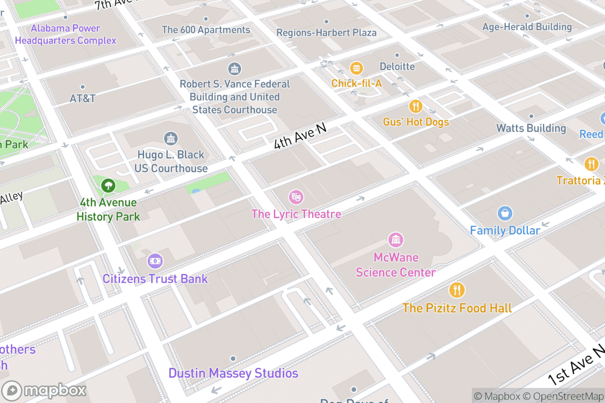 Map of The Lyric Theatre