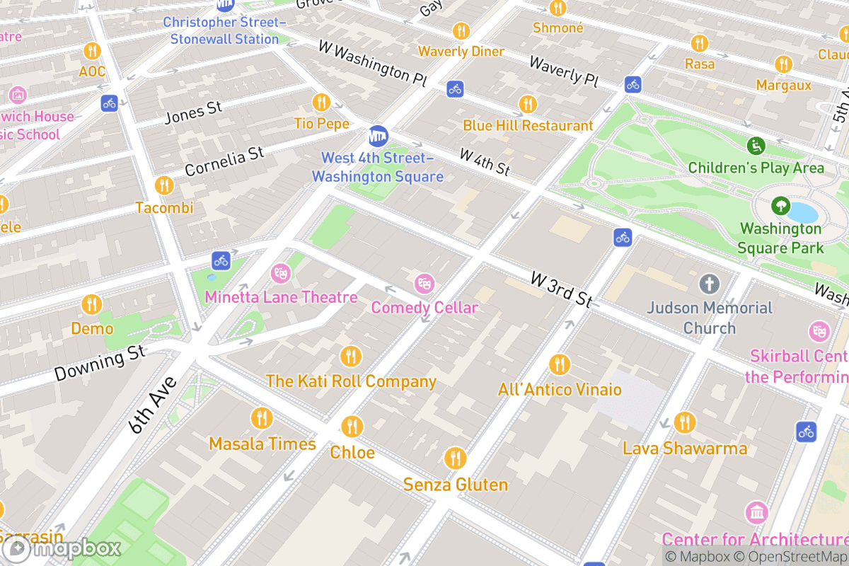 Map of Comedy Cellar
