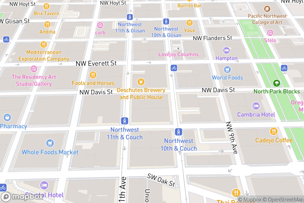 Map of Portland Center Stage