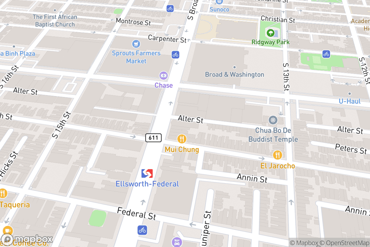 Map of Claude's Comedy Club & Bar