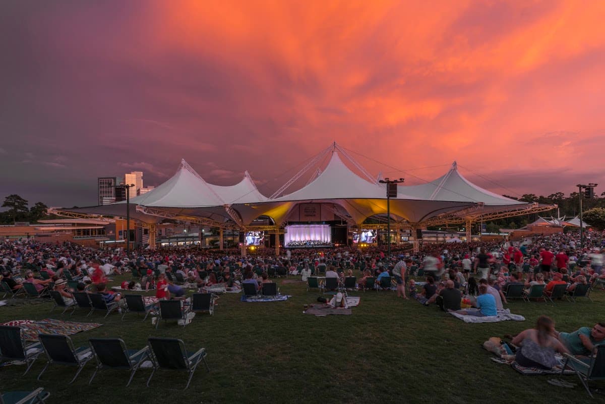 The Cynthia Woods Mitchell Pavilion sponsored by Huntsman
